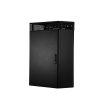 gabinete de montaje en pared trueedge™, con 6 ur para equipo activo y 6 ur para paneles de parcheo, fabricado en acero, color negro