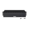 organizador de cables horizontal patchlink, doble (frontal y posterior), para rack de 19in, 2ur