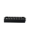 organizador de cables horizontal patchlink, doble (frontal y posterior), para rack de 19in, 2ur