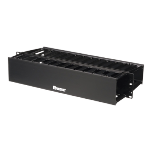 organizador de cables horizontal patchlink, doble (frontal y posterior), para rack de 19in, 2ur