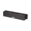 organizador de cables horizontal patchlink, sencillo (solo frontal), para rack de 19in, 2ur