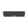 organizador de cables horizontal patchlink, sencillo (solo frontal), para rack de 19in, 2ur