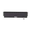 organizador de cables horizontal patchlink, sencillo (solo frontal), para rack de 19in, 2ur