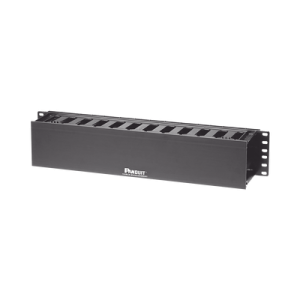 organizador de cables horizontal patchlink, sencillo (solo frontal), para rack de 19in, 2ur