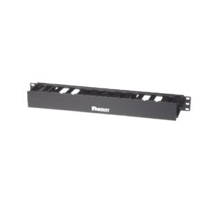 organizador de cables horizontal patchlink, sencillo (solo frontal), para rack de 19in, 1ur
