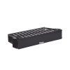 organizador de cables horizontal patchlink, doble (frontal y posterior), con tapa extendida, para rack de 19in, 2ur