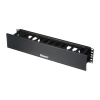 organizador de cables horizontal patchlink, sencillo (solo frontal), con tapa extendida, para rack de 19in, 2ur