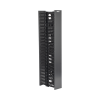 organizador vertical netrunner, doble (frontal y posterior), de 22.5 ur, 4.9in de ancho, color negro