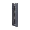 organizador vertical netrunner, doble (frontal y posterior), de 22.5 ur, 4.9in de ancho, color negro