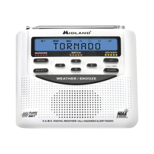 radio de alertas meteorológicas wr120 / 7 canales noaa / tecnología s.a.m.e. / alerta por voz y sirena 90db / backup de baterías