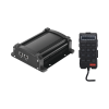 sirena vehicular de 100w de potencia con controlador unimando, micrófono, control de tonos y patrones de destello de barras de luces serie x67 / x75