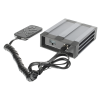 sirena vehicular de 100w de potencia, con controlador unimando para tonos, 2 salidas auxiliares y microfono