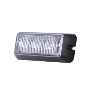 luz auxiliar brillante con 3 leds, color ámbar, mica transparente