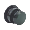 burbuja brillante de larga vida Útil, con 8 leds color verde, domo verde, 12vcd