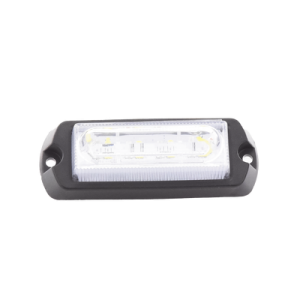 luz auxiliar ultra brillante de 8 led, color Ámbar / claro , con mica transparente.