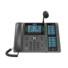 teléfono empresarial ip hasta 20 lineas sip, micrófono exterior, 106 botones dss, bluetooth integrado para diademas, puertos gigabit, soporta recepción video, poe