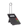 teléfono ip para call center para 2 lineas sip con soporte para diadema, pantalla 128x48 retro iluminada, poe