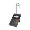 teléfono ip para call center para 2 lineas sip con soporte para diadema, pantalla 128x48 retro iluminada, poe