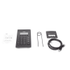 teléfono ip para call center para 2 lineas sip con soporte para diadema, pantalla 128x48 retro iluminada, poe