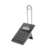 teléfono ip para call center para 2 lineas sip con soporte para diadema, pantalla 128x48 retro iluminada, poe