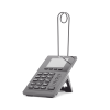 teléfono ip para call center para 2 lineas sip con soporte para diadema, pantalla lcd de 2.8 pulgadas a color, poe
