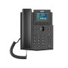 teléfono ip empresarial para 4 líneas sip con pantalla lcd de 2.4 pulgadas a color, opus y conferencia de 3 vías, poe.