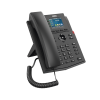 teléfono ip wi fi empresarial para 4 líneas sip con pantalla lcd de 2.4 pulgadas a color, opus y conferencia de 3 vías, poe.