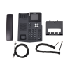 teléfono ip empresarial para 2 lineas sip con pantalla lcd de 2.8 pulgadas a color, puertos gigabit y conferencia de 3 vías, poe