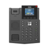 teléfono ip empresarial para 4 líneas sip con pantalla lcd de 2.4 pulgadas a color, opus y conferencia de 6 participantes, poe.