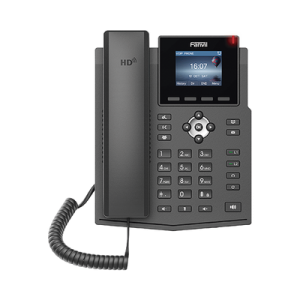 teléfono ip empresarial para 4 líneas sip con pantalla lcd de 2.4 pulgadas a color, opus y conferencia de 3 vías, poe.