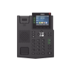 teléfono ip empresarial con estándares europeos, 6 lineas sip con pantalla lcd a color, puertos gigabit, ipv6, opus y conferencia de 3 vías, poe/dc