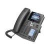 teléfono ip empresarial para 4 líneas sip con 2 pantallas lcd, 6 teclas blf/dss, conferencia de 3 vías, poe
