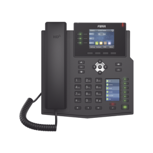 teléfono ip empresarial con estándares europeos, 12 lineas sip con pantalla a color, 30 teclas dss/blf, puertos gigabit, ipv6, opus , poe/dc