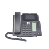 teléfono ip empresarial para 16 lineas sip con 2 pantallas lcd a color, 8 teclas blf/dss y conferencia de 3 vías, poe