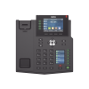 teléfono ip empresarial con estándares europeos, 16 líneas sip con pantalla lcd a color 3.5", 30 teclas dss/blf, puertos gigabit, ipv6, opus y conferencia de 3 vías, poe/dc