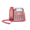 teléfono ip empresarial con estándares europeos, 16 lineas sip con pantalla lcd de 3.5" a color, 6 teclas dss/blf, puertos gigabit, ipv6, opus y conferencia de 3 vías, poe/dc (incluye fuente).