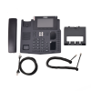 teléfono ip empresarial para 20 líneas sip, voz hd, 3 pantallas lcd a color, 12 teclas blf, poe