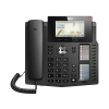 teléfono ip empresarial para 20 líneas sip, voz hd, 3 pantallas lcd a color, 12 teclas blf, poe
