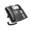 teléfono ip empresarial para 20 líneas sip, voz hd, 3 pantallas lcd a color, 12 teclas blf, poe