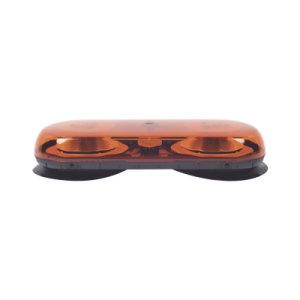 mini barra con 18 led, color Ámbar con montaje magnético de succión