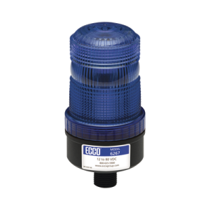mini baliza de led color azul montaje permanente sae clase iii