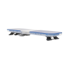 barra de luces de 47" azul, 88 led, con control de tráfico en color azul, ideal para equipar unidades de seguridad pública