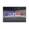 barra de luces de 47" rojo/azul, 88 led, con control de tráfico en color ámbar, ideal para equipar unidades de seguridad publica