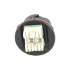 jack reforzado "ruggedized" max, cat6, para uso industrial o exterior, protección ip67