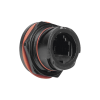 jack reforzado "ruggedized" max, cat6, para uso industrial o exterior, protección ip67