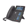 teléfono ip empresarial con estándares europeos, 20 lineas sip con pantalla lcd a color, 60 teclas dss/blf, puertos gigabit, ipv6, opus , poe/dc