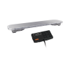 barra de luces led de 46" rojo/azul , de 132 leds, sirena, bocina y controlador incluido, ideal para equipar unidades de seguridad publica