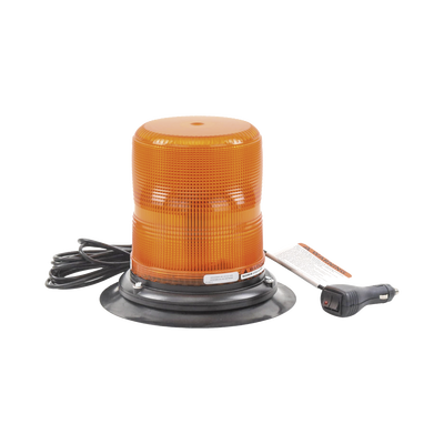 baliza led color ámbar con montaje magnético de succión de 7" de altura baliza led color ámbar con montaje magnético de succión de 7" de altura