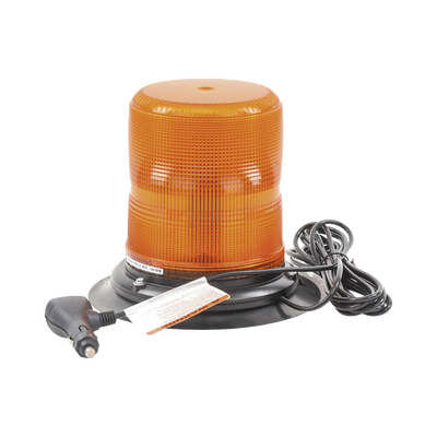 baliza led color ámbar con montaje magnético de succión de 7" de altura baliza led color ámbar con montaje magnético de succión de 7" de altura