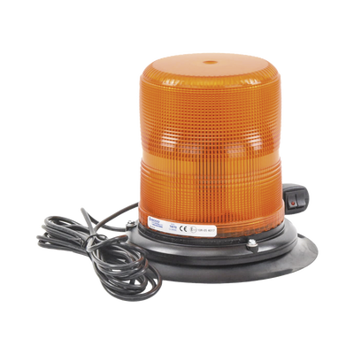 baliza led color ámbar con montaje magnético de succión de 7" de altura baliza led color ámbar con montaje magnético de succión de 7" de altura